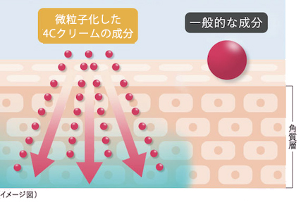 微粒子化した成分